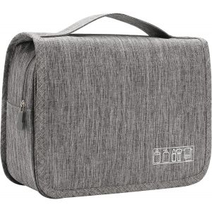 Trousse De Toilette Suspendue Pour Femme - Trousse De Toilette Pour Homme - Trousse De Toilette Avion (Gris)-Générique - Neuf