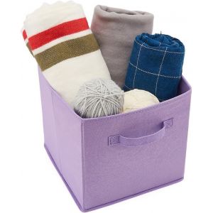 Boîte de rangement ouverte non tissée,cube non tissé Armoire tiroir Boîte de rangement pliante Organisateur de vêtements Clo - Neuf