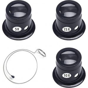 Loupe D'horloger,Loupes De Bijoutier,Loupe Monoculaire,Loupe De Réparation De Montre,Loupes D'horloger,Loupe De Réparation D'horloge De Montre,Loupes De Bijoutier,Loupe 5x10x15x,Fo - Neuf
