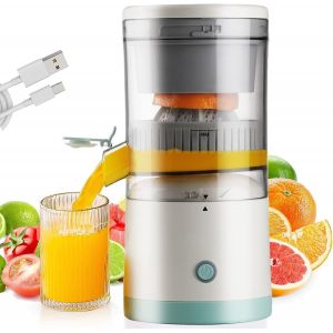 LETNERNY-Presse Agrume Électrique, Presse-Oranges Presse-Citrons Électrique Extracteur De Jus Portable Avec Recharge Usb Pour Oranges Citrons Pamplemousses Agrumes - Neuf