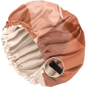 Bonnet Satin Cheveux Nuit, &Agrave; Double Couche R&eacute;glable Et Bandes &Eacute;lastiques Int&eacute;gr&eacute;es,Ce Bonnet Satin Combine Un Design Mignon Pour Femmes Et Filles (O11-Motif Vache L&eacute;opard) - Neuf
