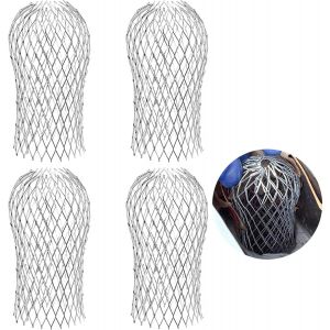 4x Filtres de Goutti&egrave;re en Aluminium,Crapaudines pour Goutti&egrave;re,Grille Protection Goutti&egrave;re,Gardes de Goutti&egrave;re en M&eacute;tal pour Maison - Neuf