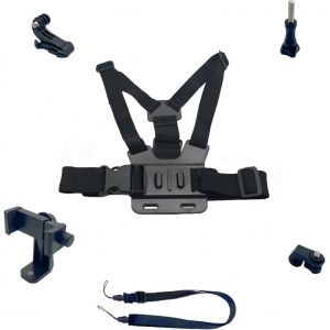 Harnais de Poitrine,Sangle de Poitrine pour GoPro Hero 11/10/9/8/7/6/Mini et Autres Caméras d'action,Support de Sangle de Poitrine pour Téléphone Portable (avec Corde Anti-Balancement) - Neuf