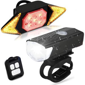 Subzonal-Feu Arri&egrave;re De V&eacute;lo Clignotants &Eacute;tanches Feu D'avertissement De Frein Avec T&eacute;l&eacute;commande Sans Fil Feux Arri&egrave;re De V&eacute;lo Rechargeables Intelligents - Neuf