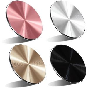 4 X Magnetic Metal Holders ¿ 3m Adhesive Metal Plates, Magnetic Car Holder Metal Plate, Phone Magnet Plate For Smartphone - Neuf