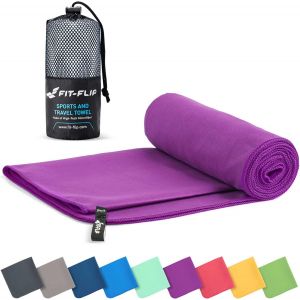 Kalanka-Serviette Microfibre - Pour Le Sport, Musculation Et La Piscine - Compacte, Ultra-L&eacute;g&egrave;re Et Rapidement S&egrave;che - Parfait Pour Natation, Plage Et Voyage - Neuf