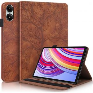 Coque pour Xiaomi Redmi Pad Pro 12.1 Pouces 2024 Housse de Protection avec Porte-Pencil, &Eacute;tui &agrave; Rabat avec Support Fonction pour Tablette Xiaomi Redmi Pad Pro Marron - Neuf