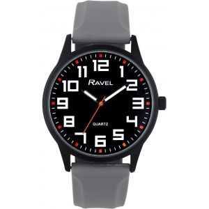 Eryi-- Montre Pour Homme Avec Boîtier Noir Et Bracelet Sport En Silicone Et Index Des Heures En Surbrillance - Quartz Analogique - Rs003 - Neuf