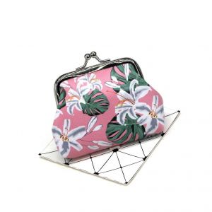 La mode Portefeuille Avec imprim&eacute; Floral Pour les Femmes, Mini SIMILI Cuir Titulaire de la Carte, Hasp Z&eacute;ro Mod&egrave;le - Neuf