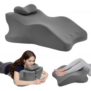 Ulteronixshop-Coussin ergonomique en mousse &agrave; m&eacute;moire de forme pour soulager les jambes fatigu&eacute;es, les veines et le drainage lymphatique Id&eacute;al pour le lit, le canap&eacute; - Neuf