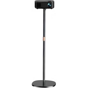 VornixorSarlshop-Support Videoprojecteur, Support Projecteur Rotatif &agrave; 360&deg; pour la Plupart des Projecteurs, Hauteur R&eacute;glable de 128 &agrave; 164 cm, avec Base Robuste pour Home Cin&eacute;ma, Salle de Jeux, Burea - Neuf