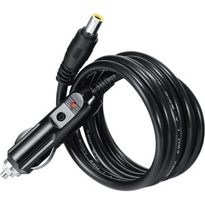 JGD-8mm DC7909 Chargeur allume-cigare de voiture 12V 24V C&acirc;ble d'alimentation pour Portable Explorer 1000 500 300 240 160 Power Station et plus G&eacute;n&eacute;rateur Solaire pour l'Ext&eacute;rieur - Neuf