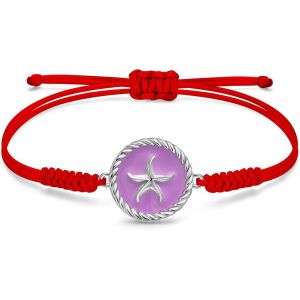 Eryi-Bracelet Corde Femme Original, Pendentif En Émail En Argent 925, Chaîne De Corde Réglable Faite À La Main, Cadeaux De Bijoux Pour Femme - Neuf