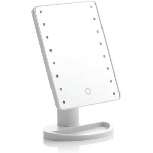 Kal-® Miroir De Table Led Tactile Perflex, Illumine Votre Visage Et Perfectionnez Votre Maquillage, Avec Fonction Miroir Led, Tactile Et Design Élégant, Idéal Pour La Salle De Bains Et La Coiff - Neuf