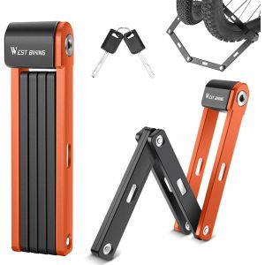 Kalanka-Antivol Velo Moto Pliant, 80 Cm 6 N?uds Repliable Cadenas Velo, Antivol Trottinette Avce Support Et Clés, Équipement Vélos Et Accessoires, Pour Trotinette Electrique Moto Et Velo - Neuf