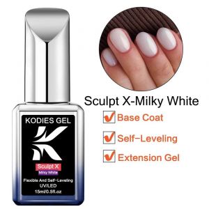 Kodies Gel Biab Constructeur Gel Pour Ongles Dans Une Bouteille Violet Rose Construction Extension Gel Manucure Brosse-Sur Sculpter Gellak Ongles Art.Milky White. - Neuf