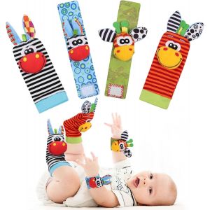 Mdy-Hochet Bebe, Poignet Et Chaussettes Hochet, Jouet Bebe 0 3 6 Mois, 0-9 Mois Jouet Nouveau Né Garçon Fille - Neuf