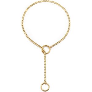 Kal-Réglable Collier En Y Femme Coeur/Rond/Serrure Pendentif,Chaîne De Glissement Punk Gothique Kubanische Collier Argent/Or/Noir Bijoux Y-Collar 26-34 - Neuf