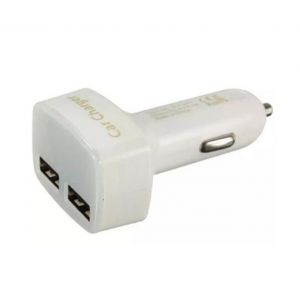 Chargeur De Voiture Double Usb Avec Voltm&egrave;tre Et Amp&egrave;rem&egrave;tre, Sortie 3,1 A, Compatibilit&eacute; Universelle - Neuf