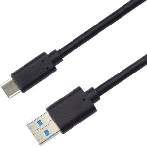 C&acirc;ble De Connexion Usb-C Pour Usb A, Usb 3.2 G&eacute;n&eacute;ration 2, C&acirc;ble De Transmission De Donn&eacute;es Superspeed Jusqu'&Agrave; 10 Gbit/S, Charge Rapide Jusqu'&Agrave; 3 A, Noir, Longueur0,5 M - Neuf