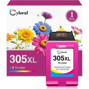 Cartouche Pour Hp 305 Xl Deskjet 2800E 2820E 4220E 2810E 2821E 2822E 2823E 4222E 4210E 4230E 2700E 2720 2721 Envy 6420E 6020E 6022 6030 6430 6432E Cartouche Encre Pour Hp 305 Xl 305Xl Couleur - Neuf