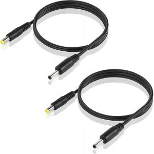 2 Pack Dc5521 À Dc35135 Cordon D'alimentation 24awg Dc 5,5 Mm X 2,1 Mm Mâle À Dc 3,5 Mm X 1,35 Mm Câble De La Caméra De Sécurité Masculine Pour Les Caméras De Sécurité,Etc(3,2 Pieds) - Neuf