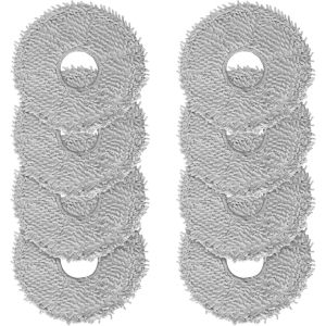 Lot De 8 Lingettes De Rechange Pour Robot Roborock Q Revo/Qrevo Maxv - Accessoires De Nettoyage Humides En Microfibre - Kit D'Accessoires De Rechange Roborock P10[SSE7113829] - Neuf