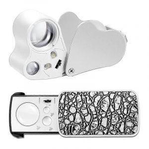 2 Pièces Bijoutiers Loupe 30x 60x 90x Bijoutiers Oeil Loupe Loupe Bijoux Loupe Boucle Brigh - Neuf