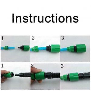 4mm 7mm 8mm 11mm Micro tuyau Raccord Rapide pour Raccords De Tuyau D'eau De Jardin - Neuf
