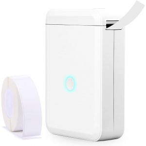 lbgwp60-tiqueteuse D110 Avec Ruban Adhésif, Imprimante D'Étiquettes Autocollantes Portable Sans Fil Bluetooth Largeur D'Étiquette 10-15Mm Compatible Avec Ios Et Android Pour La Maison Et Le Bureau - Neuf