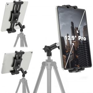 meimie-Support Tablette Pour Trépied Avec Bras En Réglable,Adaptateur Tablette Trepied Pour Barre Appareil PhotoMonopode,Support Trépied Pour Ipad Pro Ipad Air IpadMini,Tablettes De 4,7 À 12,9 - Neuf