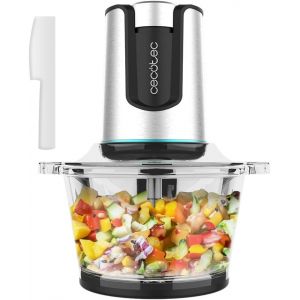 Hachoir Électrique D'Aliments Picadora Chopbeat 2000 Delhi Glass. 500 W, Hache, Coupe Et Broye La Viande, Les Légumes Et La Glace, 4 Feuilles En Acier Inoxydable, 2 Vitesses, Bol De 500 Gr - Neuf