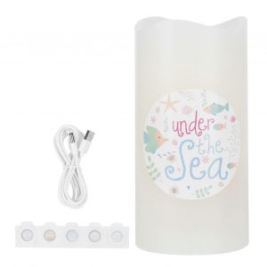 Projecteur LED Bougie Électrique de la Lampe pour la Chambre à coucher de Décoration, Fête, Anniversaire, Blanc Chaud Léger, fonctionnant sur Batterie - Neuf