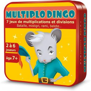 KALANKA-Aritma - MULTIPLODINGO - Jeu Educatif pour Enfants d&egrave;s 7 Ans - 7 Jeux de Cartes pour Apprendre Multiplications et Divisions - Jeu de Soci&eacute;t&eacute; -2 &agrave; 6 Joueurs - 15 Min - Version Fran&ccedil;aise - Neuf