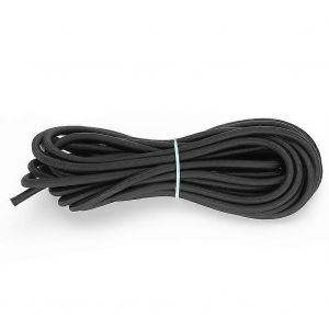 7mm 10m / 32.8ft vêtements cordon élastique rond avec une forte élasticité pour vêtements bricolage noir - Neuf