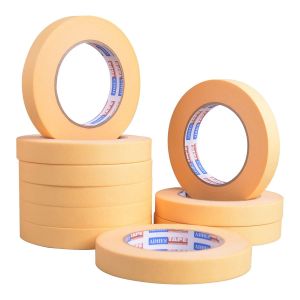 Ruban Masquage Peinture,R&eacute;Sistant &agrave; La Chaleur Ruban Protection Peinture,Haute Temp&eacute;Rature Ruban De Masquage,18mmx 55m,10 Rouleaux - Neuf