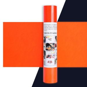Kalanka-Rouleau Vinyle Thermocollant Rouge Néon - 30,5 X 275 Cm Flex Thermocollant Rouge Pour Cricut Maker, Vêtements, Bonnets, Pantalons, Autres Tissus - Neuf