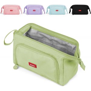 Trousse Scolaire Trousse &agrave; Crayons de Grande Capacit&eacute; Sac &agrave; Crayons &eacute;cole Trousse &agrave; Maquillage pour Filles Gar&ccedil;ons &eacute;tudiants, Vert - Neuf