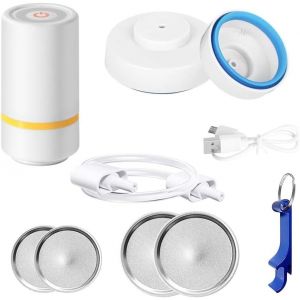 lbgwp60-MachineÀ Emballer Sous Vide Pour Bocaux Mason, Scelleuse Sous Vide Électrique Portative Avec Tuyau, Compatible Avec Les Bocaux Mason À Ouverture Large Et Standard - Neuf