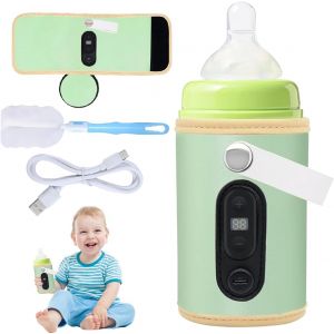 Portable Baby Bottle Warmer,Usb Bottle Warmer With 6 Adjustable Temperatures,Usb Bottle Warmer,Adjustable Temperatures Bottle Warmer,For Home,Outdoor,Travel - Neuf