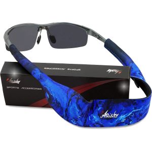 Premium Lunettes De Sport Band Flottant - Support Pour Lunettes Et Lunettes De Soleil - Longueur Flexible Réglable En Néoprène Pour Homme, Femme Et Enfant - Neuf