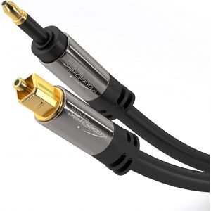 ERYI-U2013 Câble Audio Optique Mini-Toslink Avec Protection Du Signal U2013 6M (Mini-Toslink À Toslink, Câble Numérique/Optique, S/Pdif Pour Barres De Son, Systèmes Stéréo/Amplis, Hi-Fi) - Neuf