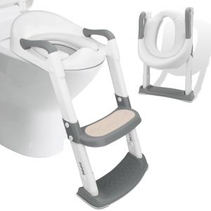 Chenquansarl-R&eacute;ducteur Toilette Enfant, Toilette Pot Wc Bebe Enfant, R&eacute;ducteur Wc Enfant, B&eacute;b&eacute; De Siege Reducteur Avec Marche, Rehausseur Cha R&eacute;ducteur Toilettes, Pliable Petit Enfants Si&egrave;ge - Neuf