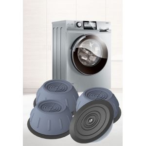 Pièces Et Accessoires Pour Machines À Laver Lot De 4 Patins Anti-Vibrations En Caoutchouc Pour Lave-Linge Et Sèche-Linge - Neuf
