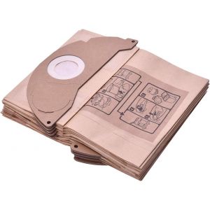 Pack de 10 Bolsas par aspiradora Karcher A2004/WD2250/MV2 ref 6.904-322.0 Compatible con - Neuf