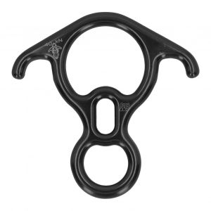 Engrenage De Descente En Alliage D'aluminium 40kn, Force De Traction En Forme De Corne De B&oelig;Uf, Plaque De GréEment D'escalade Pour éQuipement De SéCurité Noir - Neuf