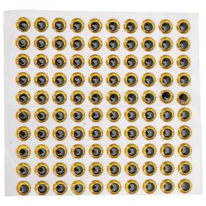 100pcs / Pack Oeil De Leurre De Pêche 9mm 3d Yeux De Pêche Réalistes Pour La Fabrication D'appâts De Pêchegolden - Neuf