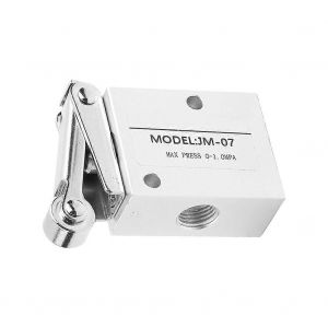 Vanne pneumatique m&eacute;canique &agrave; rouleau &agrave; filetage PT 1/4,2 positions,3 voies - Neuf