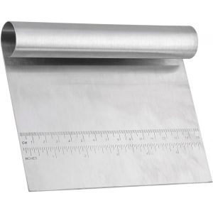 Mevronisshop-Spatule Pour P&acirc;te Et G&acirc;teaux, Coupe-P&acirc;te En Acier Inoxydable Premium, Pizza Grattoir Couteau, Pelle De Cuisine Avec &Eacute;chelle De Mesure Pour G&acirc;teaux, Cakes, Pizzas - Neuf