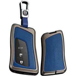 Étui de clé de Voiture Intelligent en Cuir-Convient pour Lexus UX200 UX250h UX260h ES200 ES260 ES300h ES350 LS500H LX570 RX450h-Étui de Protection Portable-Accessoires 3 Boutons A-Noir.[H325] - Neuf